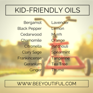 Kid-Friendly Essential Oils from Beeyoutiful.com