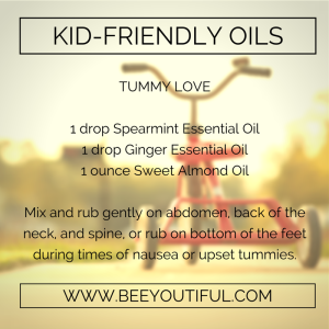 Tummy Love Kid-Friendly Essential Oils from Beeyoutiful.com