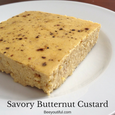 insta Savory Butternut Custard from Beeyoutiful.com